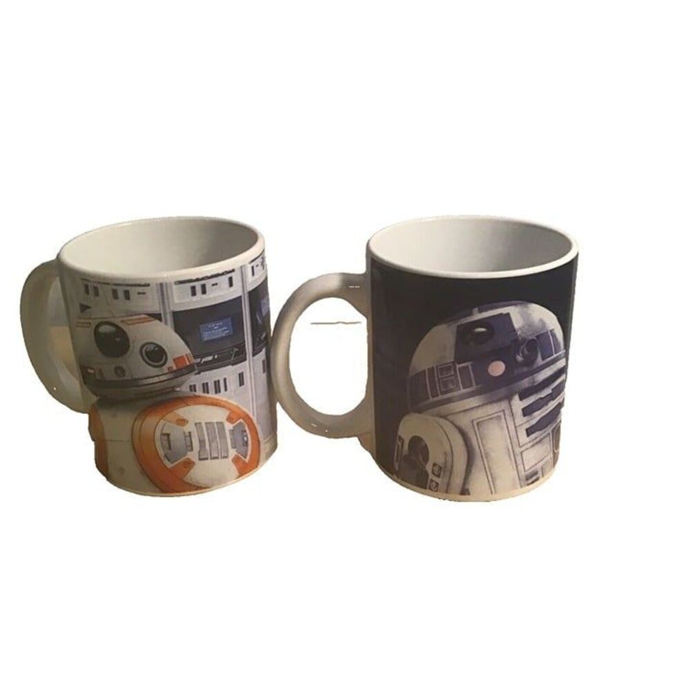 Star Wars Galerie Ceramic Mug Set - R2-D2 & BB-8 Droids - Pair of 2 Mugs